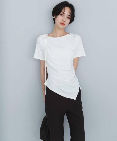 アシメデザインTシャツ(半袖)（Tシャツ/カットソー）｜SENSE OF PLACE