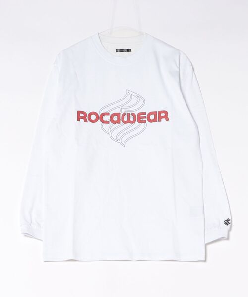 ROCAWEAR(ロカウェア)の「ROCAWEAR/ロカウェア FEDED LOGO PRINT L/T(CN)(Tシャツ/カットソー・メンズ・ホワイト/ブラック・SMALL/LARGE/MEDIUM/X-LARGE)」の14枚目の写真