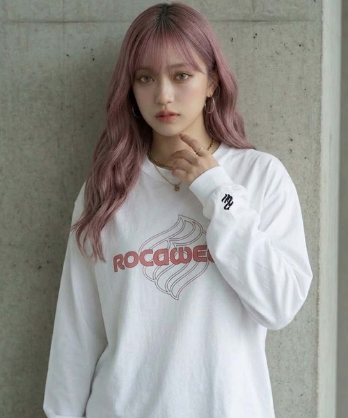 ROCAWEAR(ロカウェア)の「ROCAWEAR/ロカウェア FEDED LOGO PRINT L/T(CN)(Tシャツ/カットソー・メンズ・ホワイト/ブラック・SMALL/LARGE/MEDIUM/X-LARGE)」の11枚目の写真