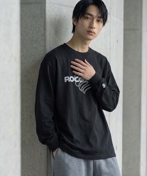 ROCAWEAR(ロカウェア)の「ROCAWEAR/ロカウェア FEDED LOGO PRINT L/T(CN)(Tシャツ/カットソー・メンズ・ホワイト/ブラック・SMALL/LARGE/MEDIUM/X-LARGE)」の15枚目の写真