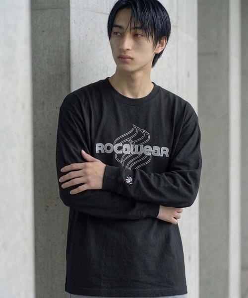 ROCAWEAR(ロカウェア)の「ROCAWEAR/ロカウェア FEDED LOGO PRINT L/T(CN)(Tシャツ/カットソー・メンズ・ホワイト/ブラック・SMALL/LARGE/MEDIUM/X-LARGE)」の17枚目の写真