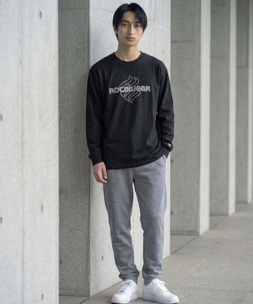 ROCAWEAR(ロカウェア)の「ROCAWEAR/ロカウェア FEDED LOGO PRINT L/T(CN)(Tシャツ/カットソー・メンズ・ホワイト/ブラック・SMALL/LARGE/MEDIUM/X-LARGE)」の18枚目の写真
