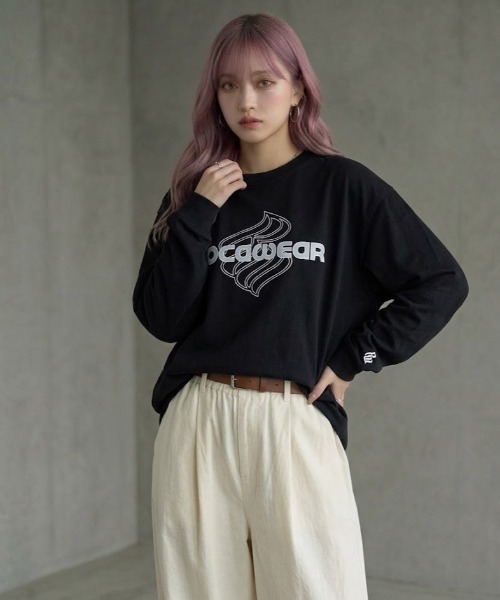 ROCAWEAR(ロカウェア)の「ROCAWEAR/ロカウェア FEDED LOGO PRINT L/T(CN)(Tシャツ/カットソー・メンズ・ホワイト/ブラック・SMALL/LARGE/MEDIUM/X-LARGE)」の19枚目の写真