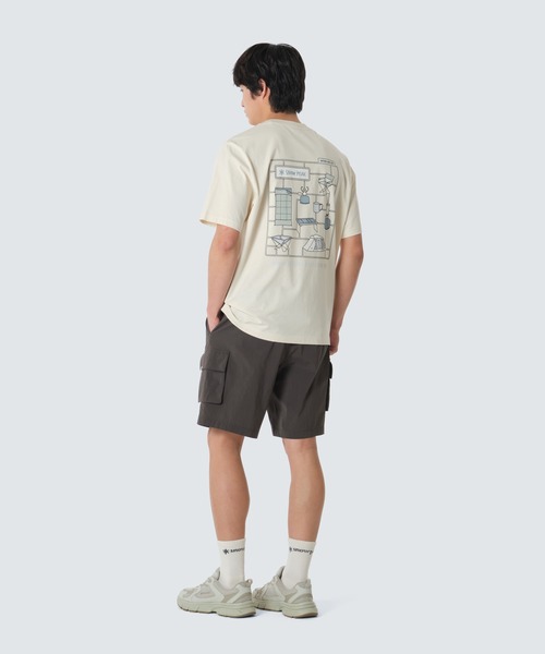 Snow Peak(スノーピーク)の「Snow Peak / Cotton Camping Gear S/S T-Shirt コットン キャンプギア S/S Tシャツ 海外限定(Tシャツ/カットソー・メンズ・ブルー/アイボリー/ホワイト・M/L/XL)」の8枚目の写真