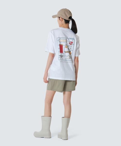 Snow Peak(スノーピーク)の「Snow Peak / Cotton Camping Gear S/S T-Shirt コットン キャンプギア S/S Tシャツ 海外限定(Tシャツ/カットソー・メンズ・ブルー/アイボリー/ホワイト・M/L/XL)」の5枚目の写真