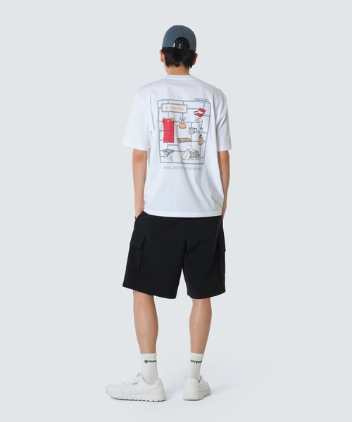 Snow Peak(スノーピーク)の「Snow Peak / Cotton Camping Gear S/S T-Shirt コットン キャンプギア S/S Tシャツ 海外限定(Tシャツ/カットソー・メンズ・ブルー/アイボリー/ホワイト・M/L/XL)」の6枚目の写真