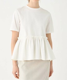 LUCPY（ラクピー）の「ペプラムフレアカットソー（Tシャツ/カットソー）」