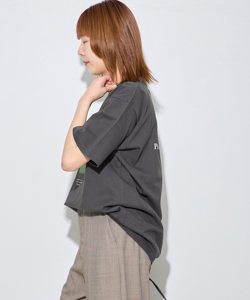 journal standard L'essage（ジャーナルスタンダードレサージュ）の「POETMEETS DUBWISE LOST AND FOUND Tシャツ（Tシャツ/カットソー・レディース・ホワイト/ブラック・FREE）」の8枚目の写真