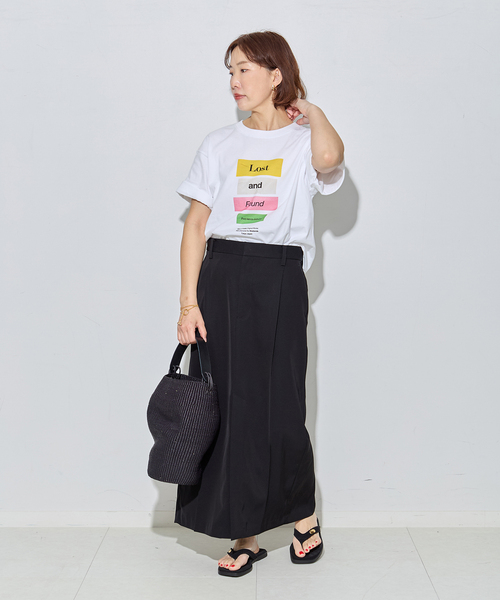 journal standard L'essage（ジャーナルスタンダードレサージュ）の「POETMEETS DUBWISE LOST AND FOUND Tシャツ（Tシャツ/カットソー・レディース・ホワイト/ブラック・FREE）」の9枚目の写真