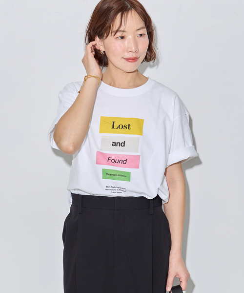 journal standard L'essage（ジャーナルスタンダードレサージュ）の「POETMEETS DUBWISE LOST AND FOUND Tシャツ（Tシャツ/カットソー・レディース・ホワイト/ブラック・FREE）」の12枚目の写真