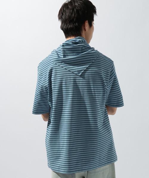 niko and...(ニコアンド)の「スカーフ付きボーダーTシャツ(Tシャツ/カットソー・メンズ・ブルー/オフホワイト/ベージュ・LARGE/MEDIUM)」の16枚目の写真