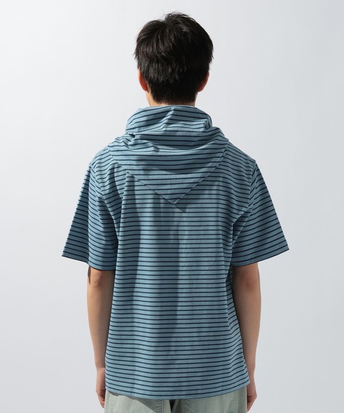 niko and...(ニコアンド)の「スカーフ付きボーダーTシャツ(Tシャツ/カットソー・メンズ・ブルー/オフホワイト/ベージュ・LARGE/MEDIUM)」の10枚目の写真
