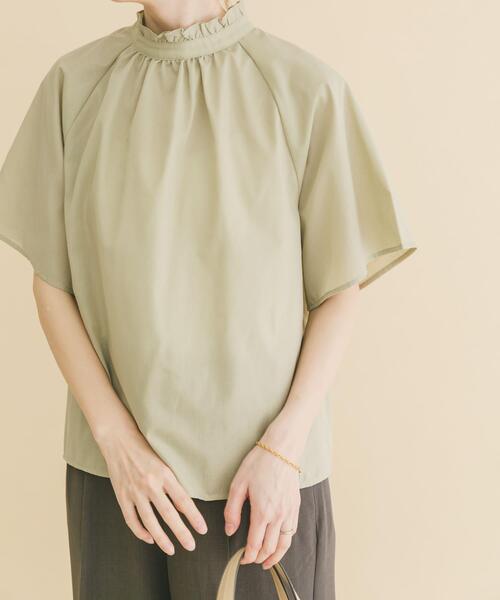 ITEMS URBANRESEARCH(アイテムズ アーバンリサーチ)の「フリルネックブラウス(シャツ/ブラウス・レディース・グリーン系その他/ブラック/ホワイト・FREE)」の13枚目の写真