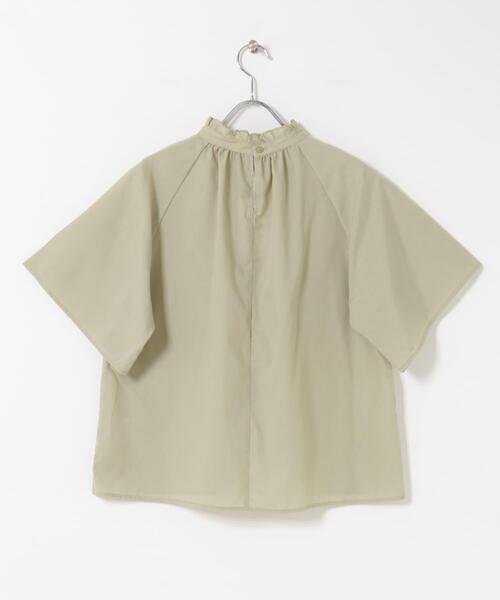 ITEMS URBANRESEARCH(アイテムズ アーバンリサーチ)の「フリルネックブラウス(シャツ/ブラウス・レディース・グリーン系その他/ブラック/ホワイト・FREE)」の7枚目の写真