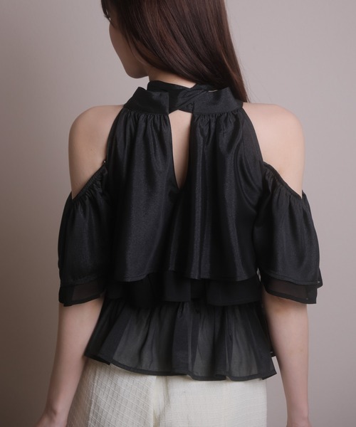 LIPSERVICE（リップサービス）の「2wayリボンティアードブラウス（シャツ/ブラウス・レディース・その他2/アイボリー/ブラック・FREE）」の22枚目の写真