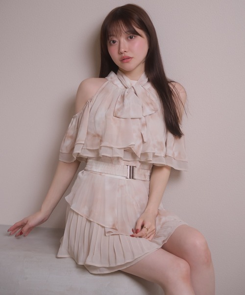 LIPSERVICE（リップサービス）の「2wayリボンティアードブラウス（シャツ/ブラウス・レディース・その他2/アイボリー/ブラック・FREE）」の12枚目の写真