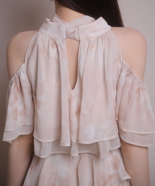 LIPSERVICE（リップサービス）の「2wayリボンティアードブラウス（シャツ/ブラウス・レディース・その他2/アイボリー/ブラック・FREE）」の9枚目の写真