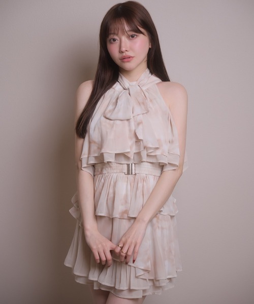 LIPSERVICE（リップサービス）の「2wayリボンティアードブラウス（シャツ/ブラウス・レディース・その他2/アイボリー/ブラック・FREE）」の8枚目の写真