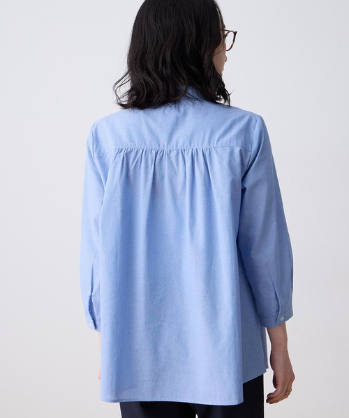 DECOY SINCE 1981（デコイシンスイチキュウハチイチ）の「シャンブレー刺しゅうブラウス（シャツ/ブラウス・レディース・ブルー/ネイビー・9号/11号/13号）」の5枚目の写真