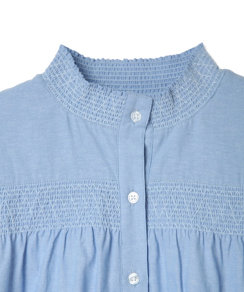 DECOY SINCE 1981（デコイシンスイチキュウハチイチ）の「シャンブレー刺しゅうブラウス（シャツ/ブラウス・レディース・ブルー/ネイビー・9号/11号/13号）」の18枚目の写真