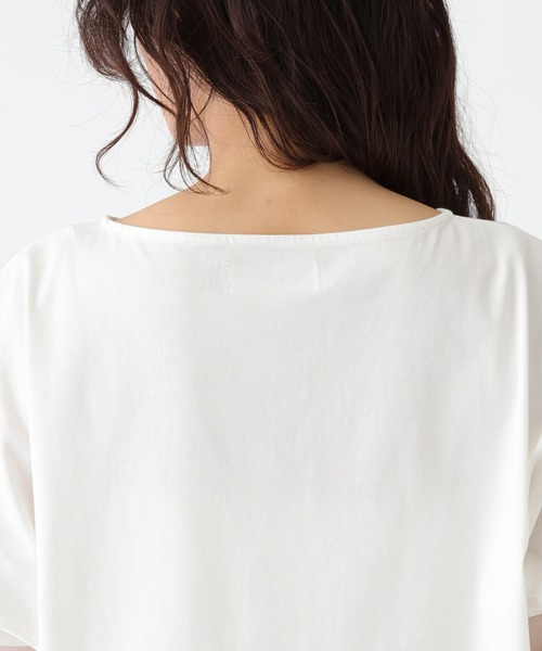 Elura（エルーラ）の「≪接触冷感≫異素材コンビフレンチT≪接触冷感≫/670097（Tシャツ/カットソー・レディース・ブラック/ホワイト/ダークブラウン・FREE）」の17枚目の写真
