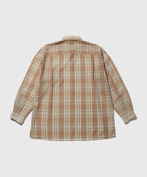 ADAM ET ROPE'(アダムエロペ)の「シアー パターンド ロングスリーブ プルオーバー シャツ(シャツ/ブラウス・メンズ・ブラック/ベージュ系その他・M/L)」の9枚目の写真