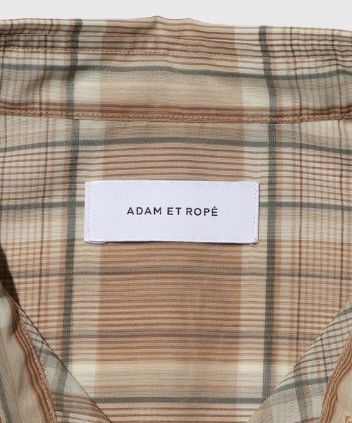 ADAM ET ROPE'(アダムエロペ)の「シアー パターンド ロングスリーブ プルオーバー シャツ(シャツ/ブラウス・メンズ・ブラック/ベージュ系その他・M/L)」の11枚目の写真