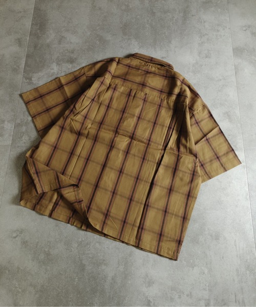 many men many mind（メニーメンメニーマインド）の「MANYMENMANYMINDS / コットンオンブレーチェック/シャツ（シャツ/ブラウス・メンズ・ネイビー/キャメル/アイボリー・LARGE/X-LARGE/MEDIUM）」の19枚目の写真