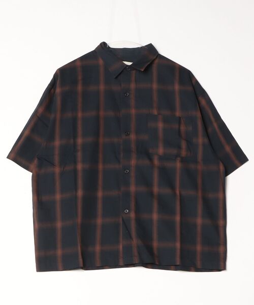 many men many mind（メニーメンメニーマインド）の「MANYMENMANYMINDS / コットンオンブレーチェック/シャツ（シャツ/ブラウス・メンズ・ネイビー/キャメル/アイボリー・LARGE/X-LARGE/MEDIUM）」の15枚目の写真