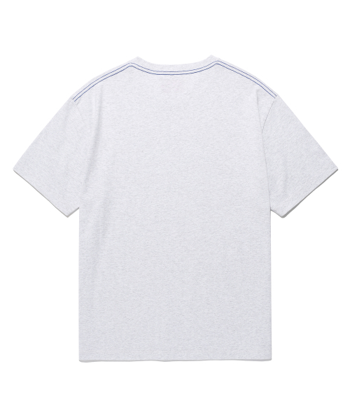 AECA(エイカ)の「COLOR CHAIN STITCH AECA SPORTS HALF SLEEVE TEE-LIGHT GREY(Tシャツ/カットソー・メンズ・その他・M/L/XL)」の5枚目の写真