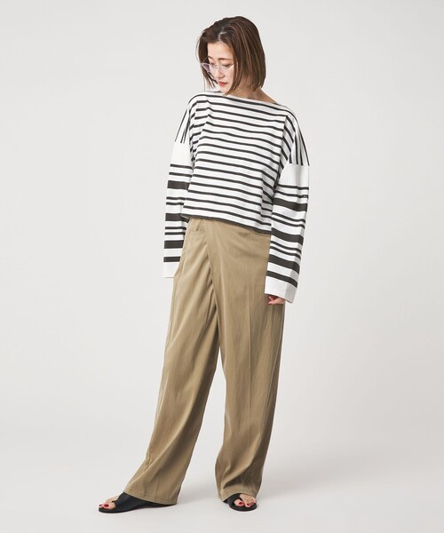Le Minor(ルミノア)の「【別注】<Le minor>ロングスリーブ ボートネックTシャツ(Tシャツ/カットソー・レディース・その他9・FREE)」の4枚目の写真