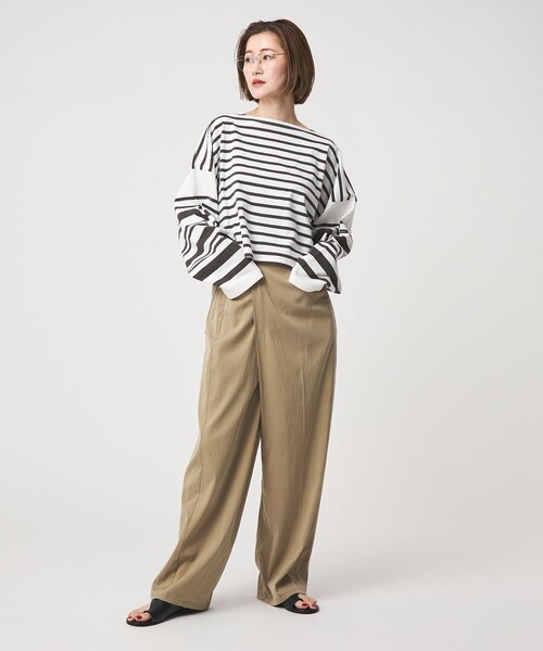 Le Minor(ルミノア)の「【別注】<Le minor>ロングスリーブ ボートネックTシャツ(Tシャツ/カットソー・レディース・その他9・FREE)」の5枚目の写真