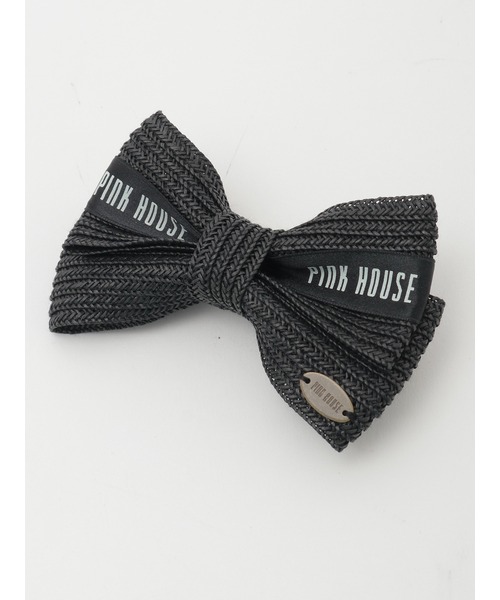 PINK HOUSE（ピンクハウス）の「ストローリボンクリップ（ブローチ/コサージュ・レディース・ナチュラル/ブラック・フリー）」の2枚目の写真