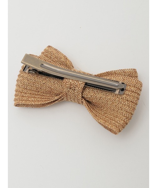 PINK HOUSE（ピンクハウス）の「ストローリボンクリップ（ブローチ/コサージュ・レディース・ナチュラル/ブラック・フリー）」の4枚目の写真