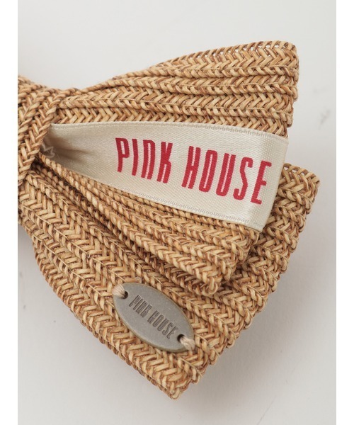 PINK HOUSE（ピンクハウス）の「ストローリボンクリップ（ブローチ/コサージュ・レディース・ナチュラル/ブラック・フリー）」の6枚目の写真