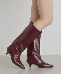 mline（エムライン）の「[mline]ポインテッドトゥ ミドルブーツ（ブーツ）」