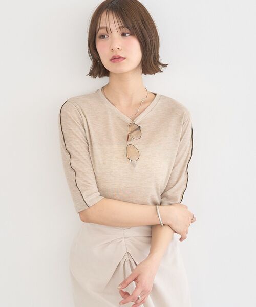 earth music&ecology(アースミュージックアンドエコロジー)の「【UVカット】メタルボストングラス(サングラス・レディース・シルバー/ブラウン・FREE)」の4枚目の写真