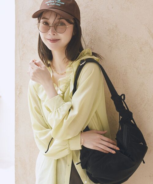 earth music&ecology(アースミュージックアンドエコロジー)の「【UVカット】メタルボストングラス(サングラス・レディース・シルバー/ブラウン・FREE)」の6枚目の写真