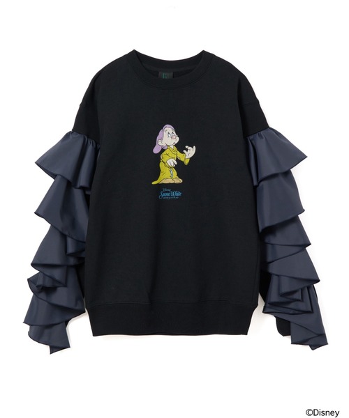 L.H.P（エルエイチピー）の「NON TOKYO/ノントーキョー/フリルスリーブプルオーバースウェット（スウェット・レディース・グレー/ブラック・F）」の6枚目の写真