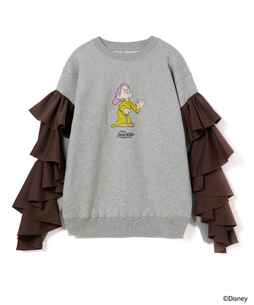 L.H.P（エルエイチピー）の「NON TOKYO/ノントーキョー/フリルスリーブプルオーバースウェット（スウェット・レディース・グレー/ブラック・F）」の13枚目の写真