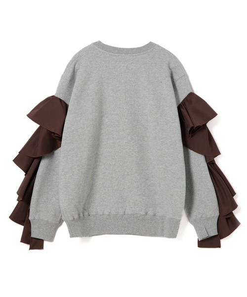 L.H.P（エルエイチピー）の「NON TOKYO/ノントーキョー/フリルスリーブプルオーバースウェット（スウェット・レディース・グレー/ブラック・F）」の14枚目の写真