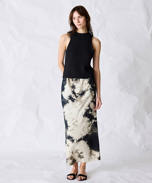 Bshop(ビショップ)の「WL | シルクネップ ロングスカート WOMEN(スカート・レディース・グリーン系その他/ブラック・F)」の22枚目の写真