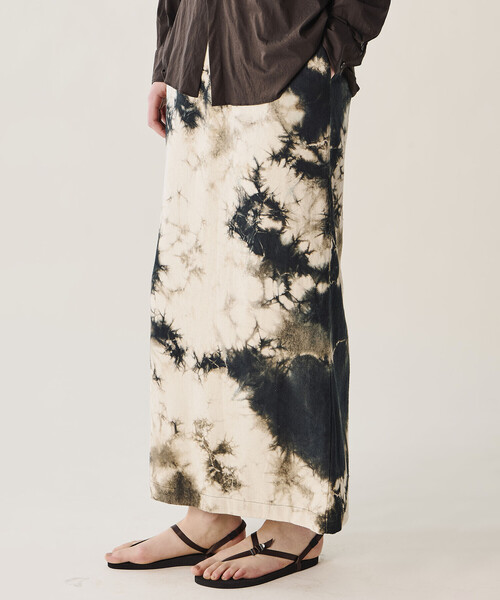 Bshop(ビショップ)の「WL | シルクネップ ロングスカート WOMEN(スカート・レディース・グリーン系その他/ブラック・F)」の19枚目の写真