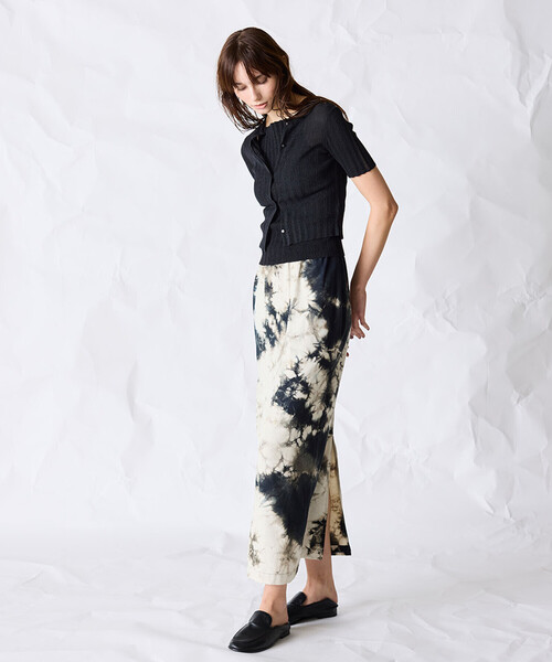 Bshop(ビショップ)の「WL | シルクネップ ロングスカート WOMEN(スカート・レディース・グリーン系その他/ブラック・F)」の11枚目の写真