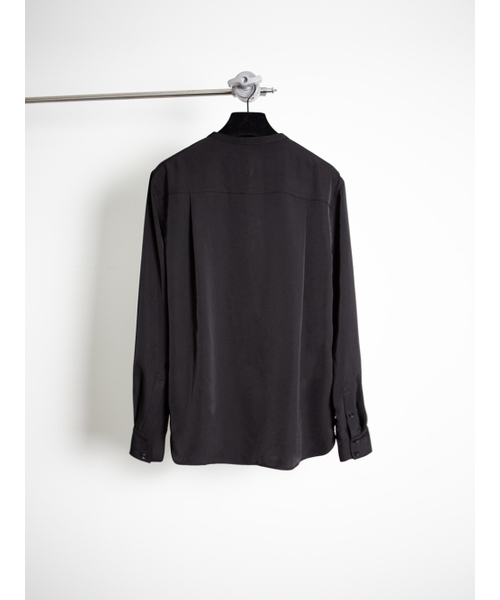 GOZER（ゴーザー）の「Espresso Band Collar Shirt_Black（シャツ/ブラウス・メンズ・ブラック・MEDIUM/LARGE）」の2枚目の写真