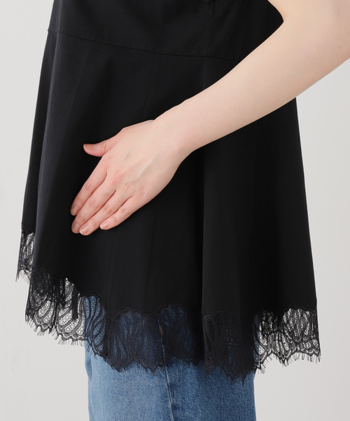 La TOTALITE(ラトータリテ)の「【洗える】CHIGNON/シニヨン レースフレンチカットソー(Tシャツ/カットソー・レディース・ホワイト/ブラック・FREE)」の14枚目の写真