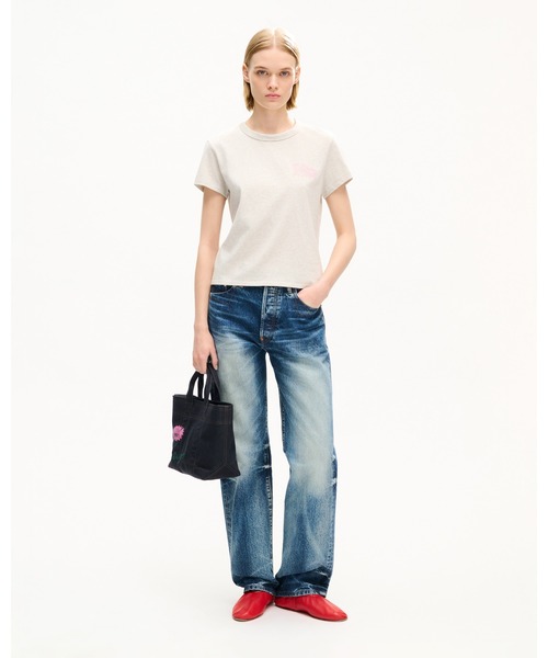 KENZO(ケンゾー)の「'KENZO Paris Emblem' エンブロイダリー スモール フィット Tシャツ イン コットン(Tシャツ/カットソー・レディース・グレー系その他・MEDIUM/SMALL/X-SMALL)」の4枚目の写真