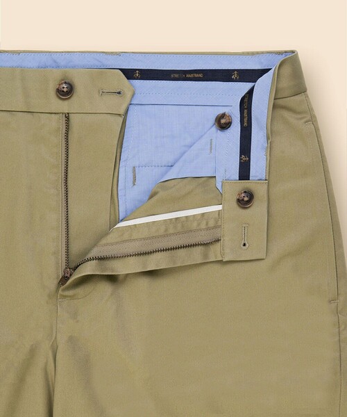 BROOKS BROTHERS(ブルックスブラザーズ)の「ストレッチコットン ライトウエイトアドバンテージチノ シーズナルカラー プレーンフロント 9inショーツ(その他パンツ・メンズ・オリーブ/ブルー・30inch/32inch/36inch/34inch)」の4枚目の写真