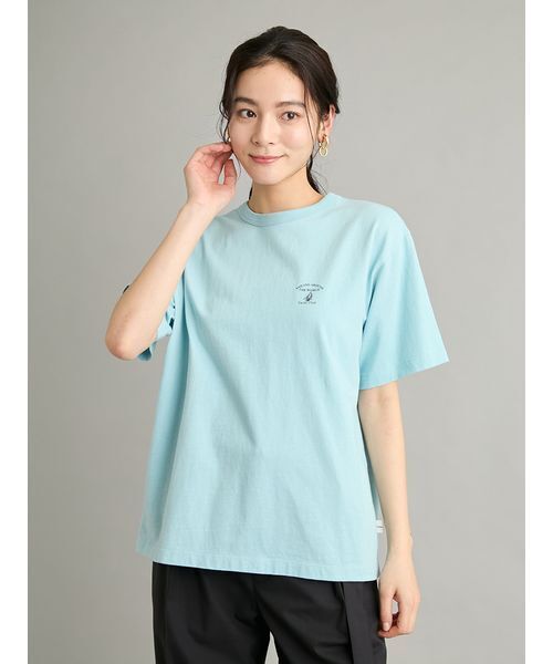 Mila Owen(ミラオーウェン)の「SAILING CLUBグラフィックTシャツ(Tシャツ/カットソー・レディース・ネイビー/ホワイト/ライトブルー・F)」の10枚目の写真