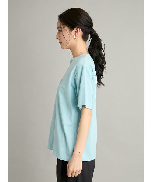 Mila Owen(ミラオーウェン)の「SAILING CLUBグラフィックTシャツ(Tシャツ/カットソー・レディース・ネイビー/ホワイト/ライトブルー・F)」の11枚目の写真